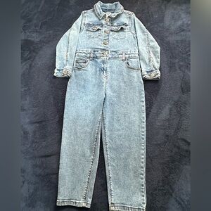 Primark Kids Denim Jumpsuit - Blue